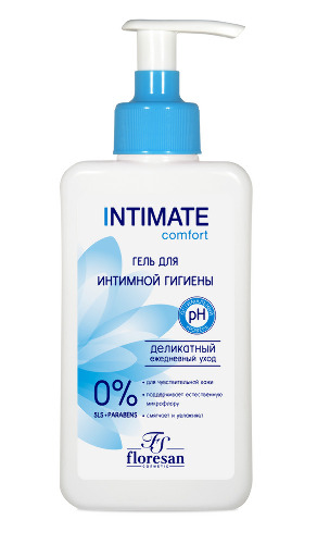 Floresan intimate гель для интимной гигиены деликатный comfort 250 мл