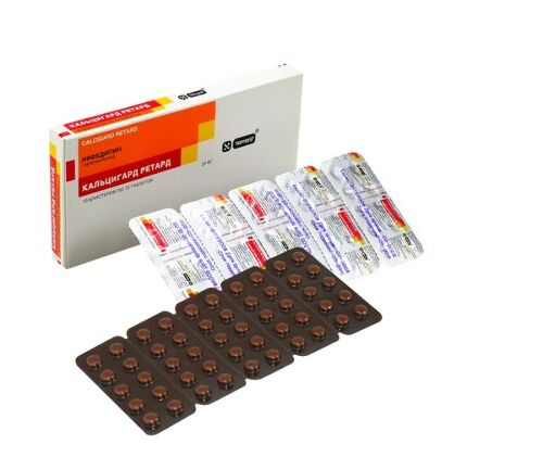 Кальцигард ретард 20 мг 100 шт. таблетки пролонгированные покрытые пленочной оболочкой