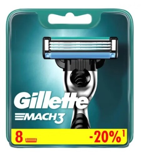GILLETTE MACH3 КАССЕТЫ СМЕННЫЕ ДЛЯ БЕЗОПАСНЫХ БРИТВ