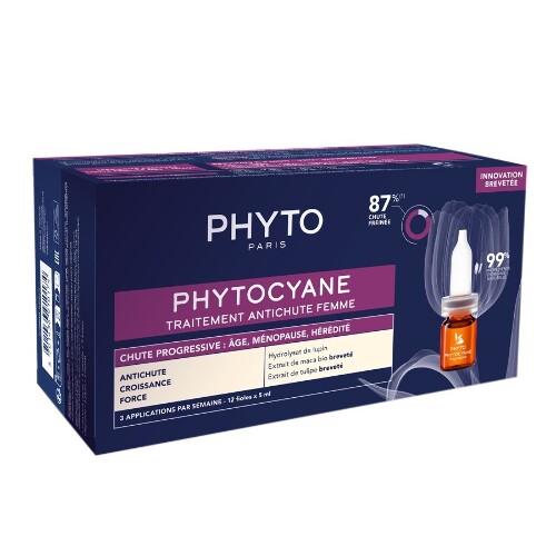 Phytocyane сыворотка против выпадения волос для женщин 5 мл 12 шт.