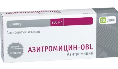 АЗИТРОМИЦИН-OBL 0,25 N6 КАПС