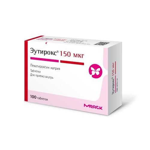 Купить Эутирокс 150 мкг 100 шт. таблетки цена