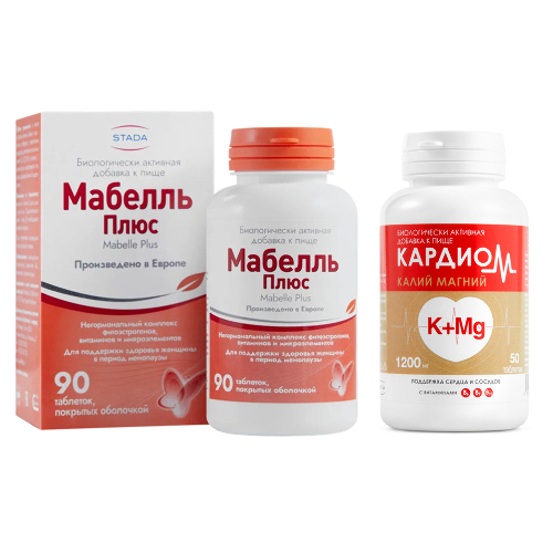 Набор   КАРДИОМ Калий Магний №50 + Мабелль Плюс №90 по специальной цене