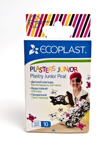 Купить Ecoplast пластырь медицинский полимерный (набор) junior pirate 70х20 мм 10 шт. цена