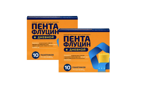 Набор 1+1 Пентафлуцин дневной 5г пак. д/р-ра №10 - со скидкой 30%