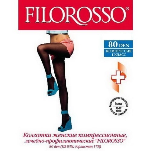 Купить Filorosso колготки лeчебно-профилактические lift up 80den/класс 1/размер 4/черный цена