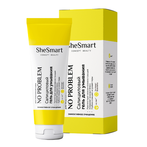 Shesmart noproblem гель для умывания салициловый 100 мл
