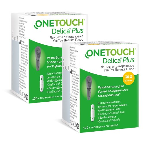 Набор ланцеты One touch delica plus №100 из 2 уп