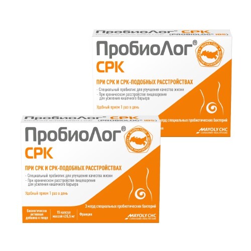 Набор 2 уп. Пробиолог срк 15 шт. капсулы массой 435,5 мг по спец. цене