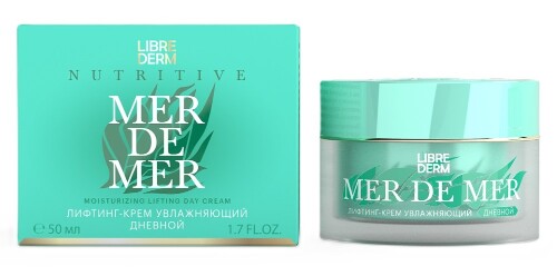 Librederm mer de mer лифтинг-крем увлажняющий дневной для кожи лица шеи и области декольте 50 мл