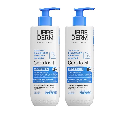 Купить Librederm церафавит крем-гель для душа очищающий липидовосстанавливающий с церамидами и пребиотиком 400 мл по цене 1181 руб в Москве Librederm церафавит крем-гель для душа очищающий липидовосстанавливающий с церамидами и пребиотиком 400 мл