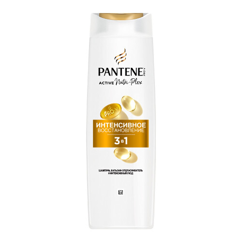 Pantene pro-v шампунь бальзам-ополаскиватель и интенсивный уход 3 в 1 интенсивное восстановление 360 мл