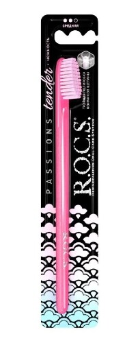 Rocs зубная щетка passions/средняя/