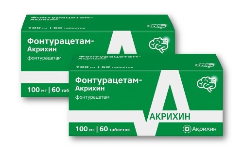 НАБОР ФОНТУРАЦЕТАМ-АКРИХИН 100МГ N60 ТАБЛ закажи 2 упаковки со скидкой