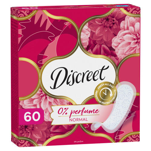 DISCREET NORMAL ЕЖЕДНЕВНЫЕ ГИГИЕНИЧЕСКИЕ ПРОКЛАДКИ