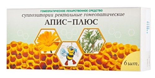Апис-плюс 6 шт. суппозитории ректальные