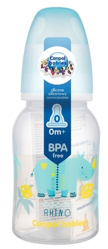 CANPOL BABIES БУТЫЛОЧКА AFRICA 120МЛ 0+/БИРЮЗОВЫЙ