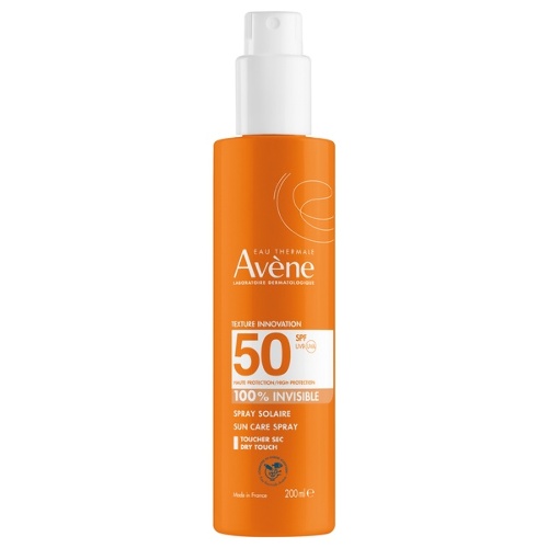 Avene спрей солнцезащитный невидимый для чувствительной кожи spf50 200 мл
