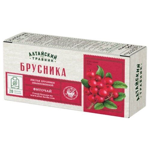 Брусника лист фиточай 1,5 20 шт. фильтр-пакеты