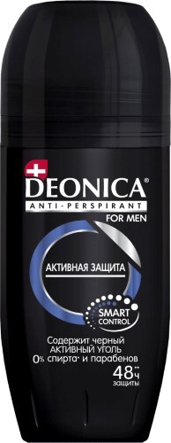 Купить Deonica for men антиперспирант активная защита 50 мл/ролик цена