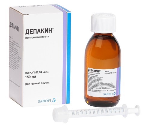 Депакин 57,64 мг/мл сироп 150 мл флакон