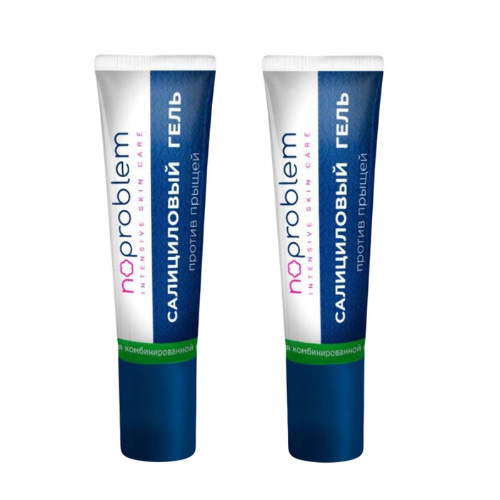 Набор 1+1 Noproblem Гель против прыщей для комбинированной кожи со скидкой 40%