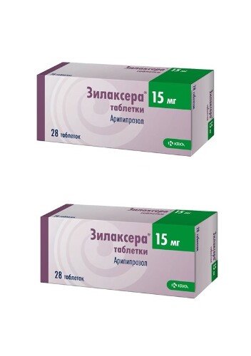 Набор из 2 упаковок ЗИЛАКСЕРА таб. 15 мг №28