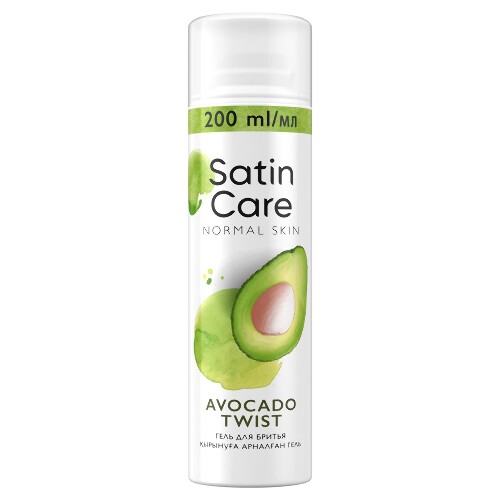 Гель для бритья satin care normal skin avocado twist 200 мл