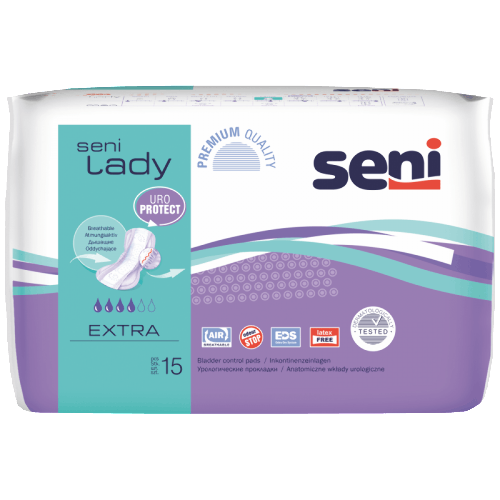 Купить Seni lady extra урологические прокладки/вкладыши для женщин 15 шт. цена