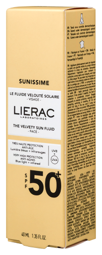 Lierac sunissime эмульсия для лица бархатистая солнцезащитная spf50+ 40 мл