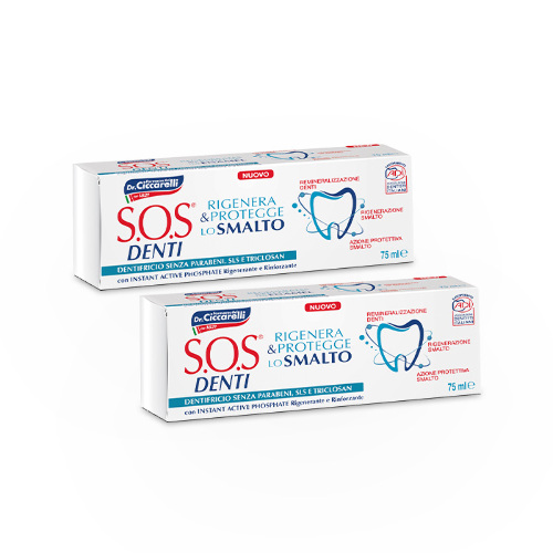НАБОР SOS DENTI ЗУБНАЯ ПАСТА ВОССТАНОВЛЕНИЕ И ЗАЩИТА ЭМАЛИ 75МЛ 2 уп. - по выгодной цене!