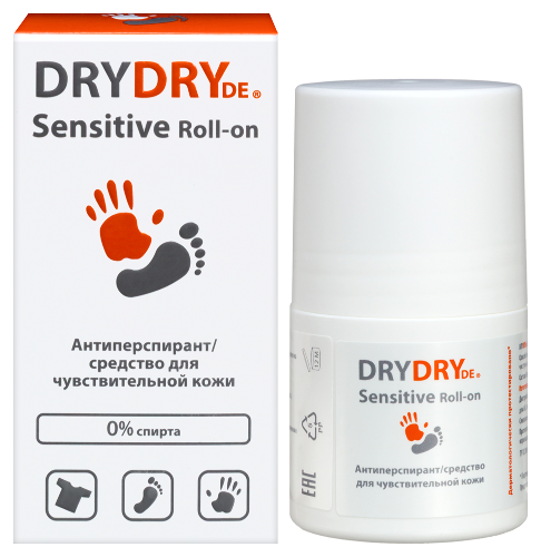 Dry dry de sensitive антиперспирант/средство для чувствительной кожи 50 мл