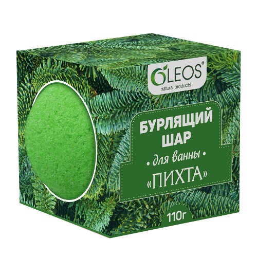 Oleos шар бурлящий для ванн пихта 110 гр
