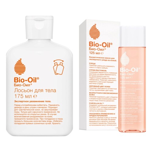Набор Bio-Oil Лосьон для тела 175Мл + Bio-Oil Масло Косметическое 125Мл