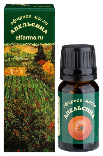 Elfarma масло эфирное апельсин 10 мл в индивидуальной упаковке