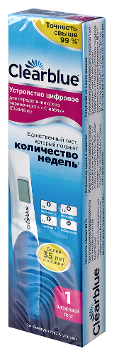 Тест цифровое для определения беременности и срока clearblue