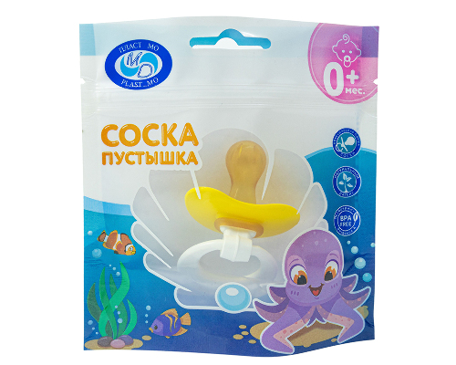 Пласт мо соска-пустышка латексная тип 2 исполнение б серьга