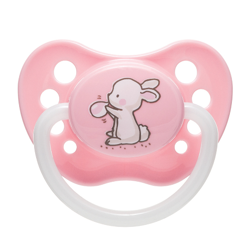 Купить Canpol babies соска-пустышка силиконовый little cutie 6-18 розовый цена