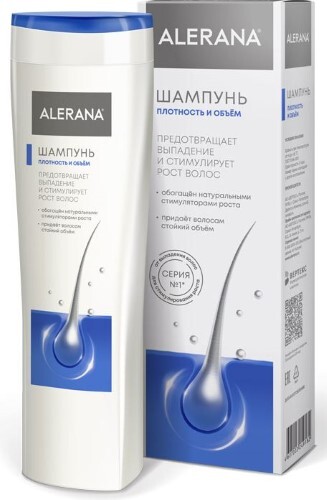 Алерана (alerana) шампунь плотность и объем 250 мл