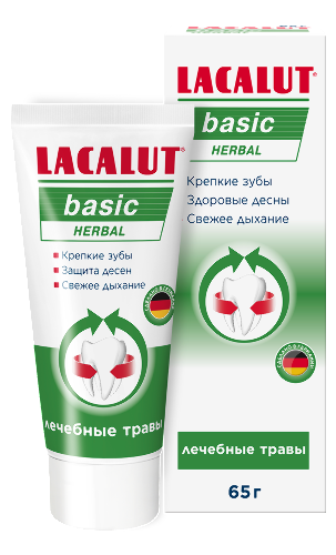 Lacalut зубная паста basic herbal 65 гр