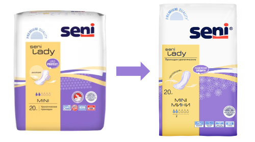 SENI LADY MINI УРОЛОГИЧЕСКИЕ ПРОКЛАДКИ/ВКЛАДЫШИ ДЛЯ ЖЕНЩИН