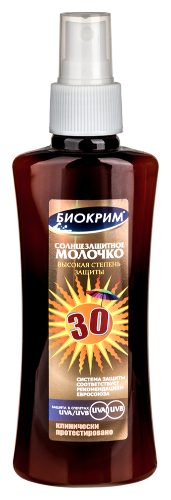 Купить Биокрим солнцезащитное молочко spf 30 с распылителем 150 мл цена