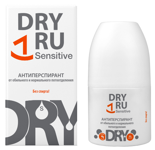Dry ru sensitive антиперспирант от обильного и нормального потоотделения 50 мл