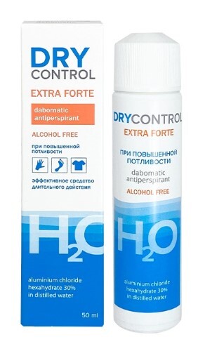 Купить Drycontrol extra forte при повышенной потливости дабоматик антиперспирант без спирта 30% 50 мл цена