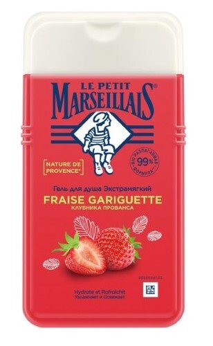 Купить Le petit marseillais гель для душа клубника прованса 250 мл цена
