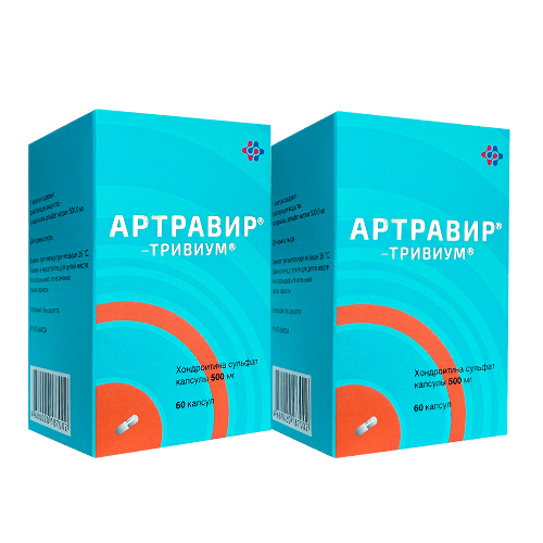 Набор из 2-х уп Артравир-тривиум 0,5 №60 капс со скидкой 20%