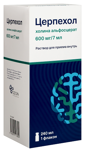 ЦЕРПЕХОЛ 0,6/7МЛ 240МЛ ФЛАК Р-Р Д/ПРИЕМА ВНУТРЬ