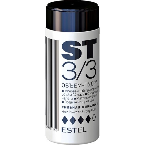 Купить Estel объем-пудра для волос st3/3 сильная фиксация 8 гр цена