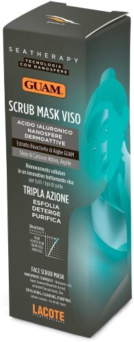 Купить Guam seatherapy маска-скраб для лица с углем и гиалуроновой кислотой 75 мл цена