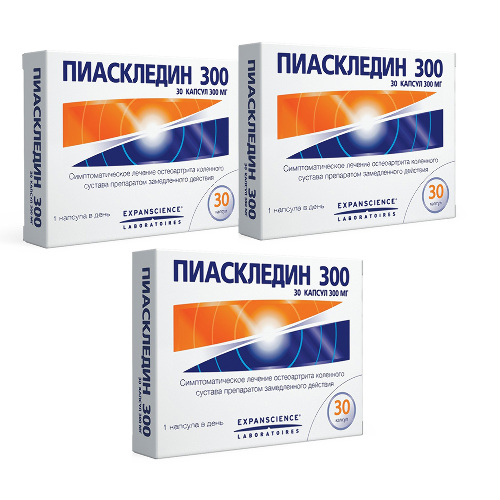 Набор из 3-х уп Пиаскледин 300 0,3 №30 капс со скидкой 15%